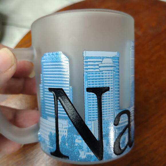 NASHVILLE Tennessee USA Downtown City Scape Frosted Glass Embossed Coffee Mug - Picture 5 of 8